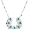 Montana Silversmiths Women's Lucky Seven Turquoise Necklace 1 Montana Silversmiths Women's Lucky Seven Turquoise Necklace -Western Cowboy Equipment Store 2000381407 040 P2