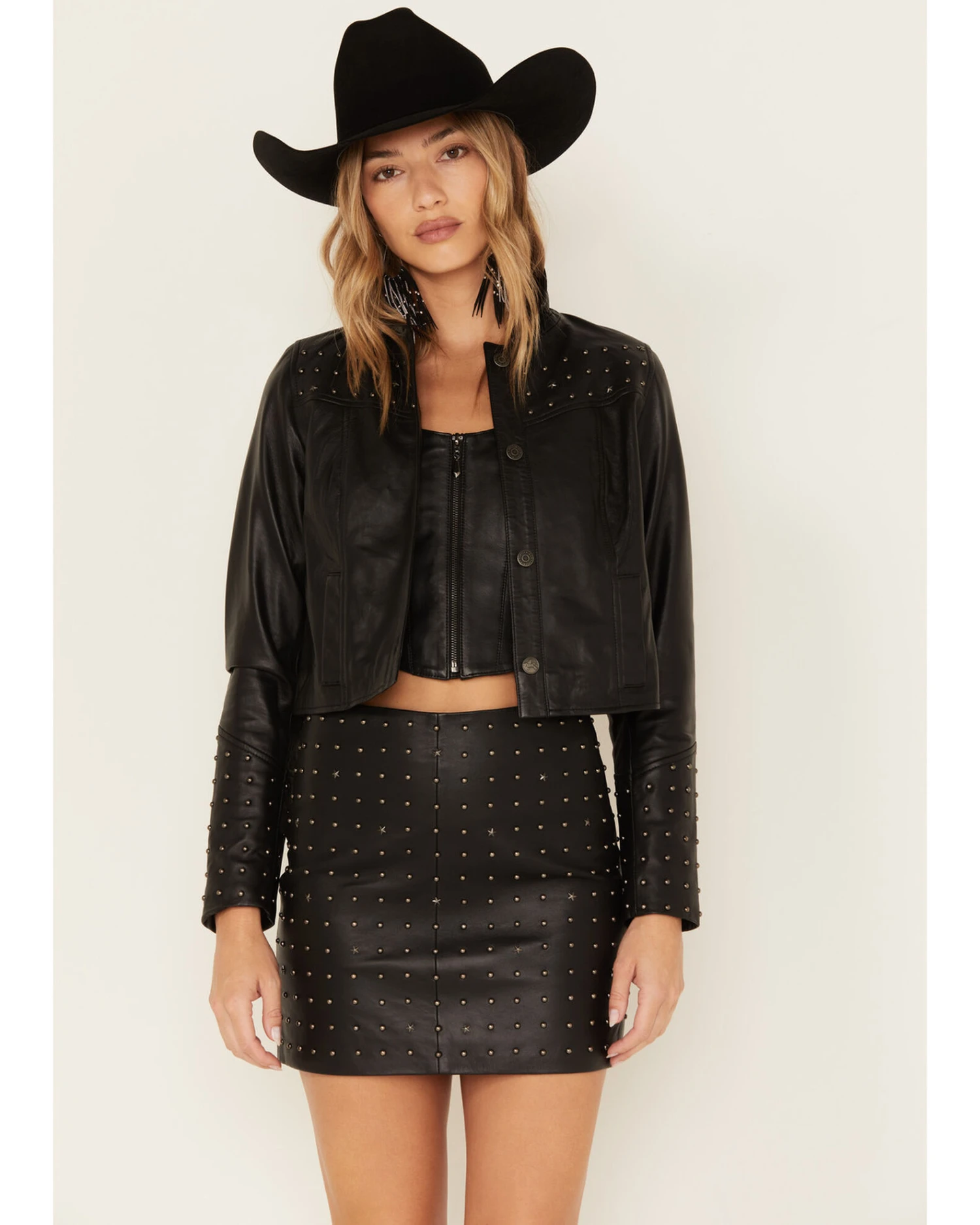 Idyllwind Women's Omaha Studded Leather Jacket 4 Idyllwind Women's Omaha Studded Leather Jacket - Image 2