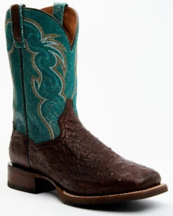 Dan Post Men's Exotic Full-Quill Ostrich Western Boots - Broad Square Toe 12 Dan Post Men's Exotic Full-Quill Ostrich Western Boots - Broad Square Toe -Western Cowboy Equipment Store 2000381740 220 P1