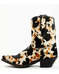 Laredo Women's Carleigh Hair On Hide Western Fashion Booties - Snip Toe