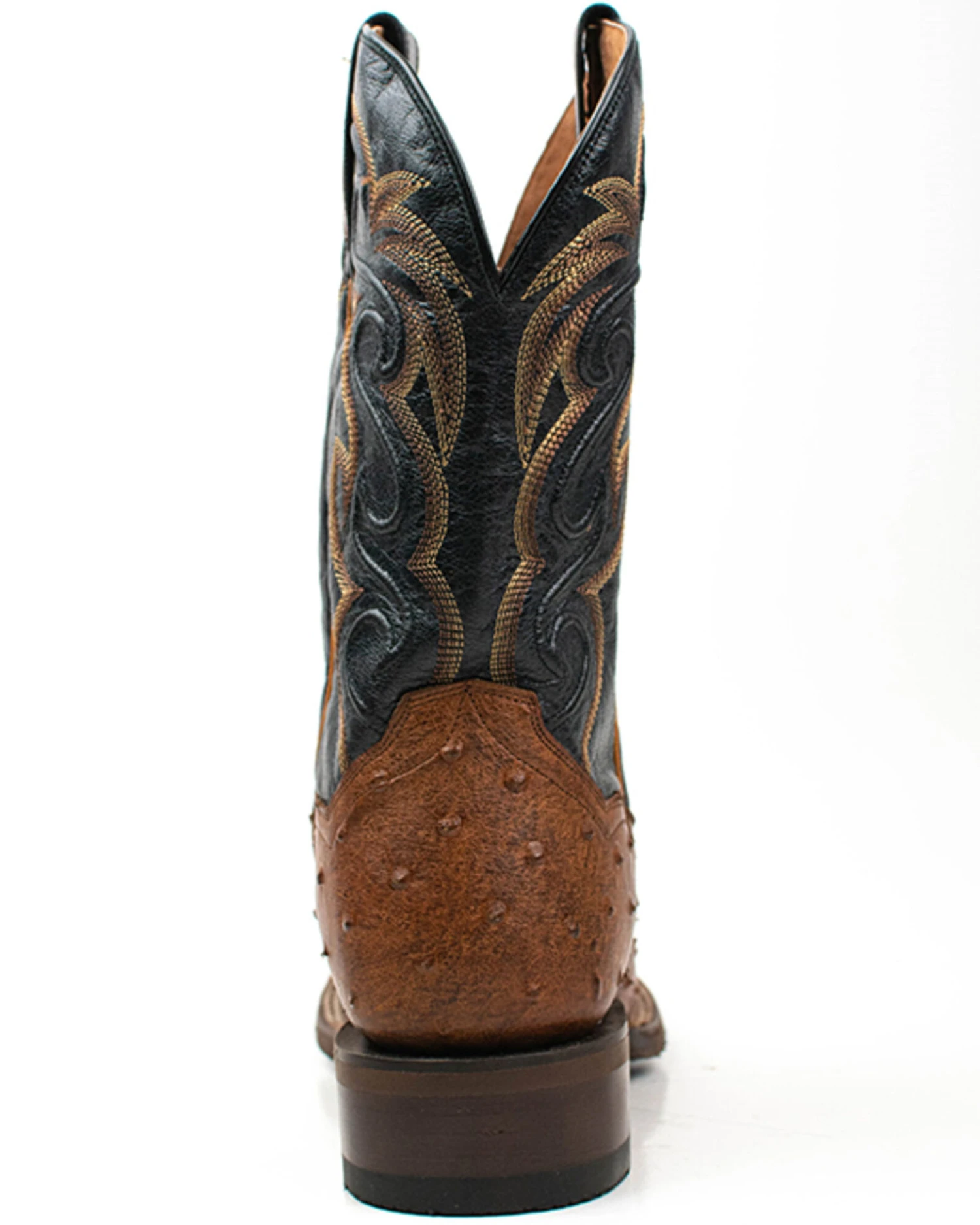 Dan Post Men's 11" Bay Apache Hand Quill Ostrich Exotic Western Boots - Broad Square Toe 8 Dan Post Men's 11" Bay Apache Hand Quill Ostrich Exotic Western Boots - Broad Square Toe - Image 6