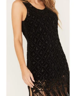 Wonderwest Women's Fringe Hem Mini Dress 9 Wonderwest Women's Fringe Hem Mini Dress -Western Cowboy Equipment Store 2000382478 001 P4