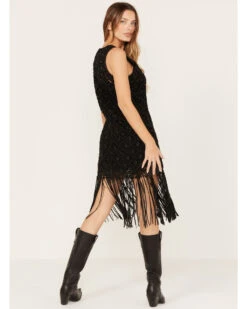 Wonderwest Women's Fringe Hem Mini Dress 11 Wonderwest Women's Fringe Hem Mini Dress -Western Cowboy Equipment Store 2000382478 001 P5