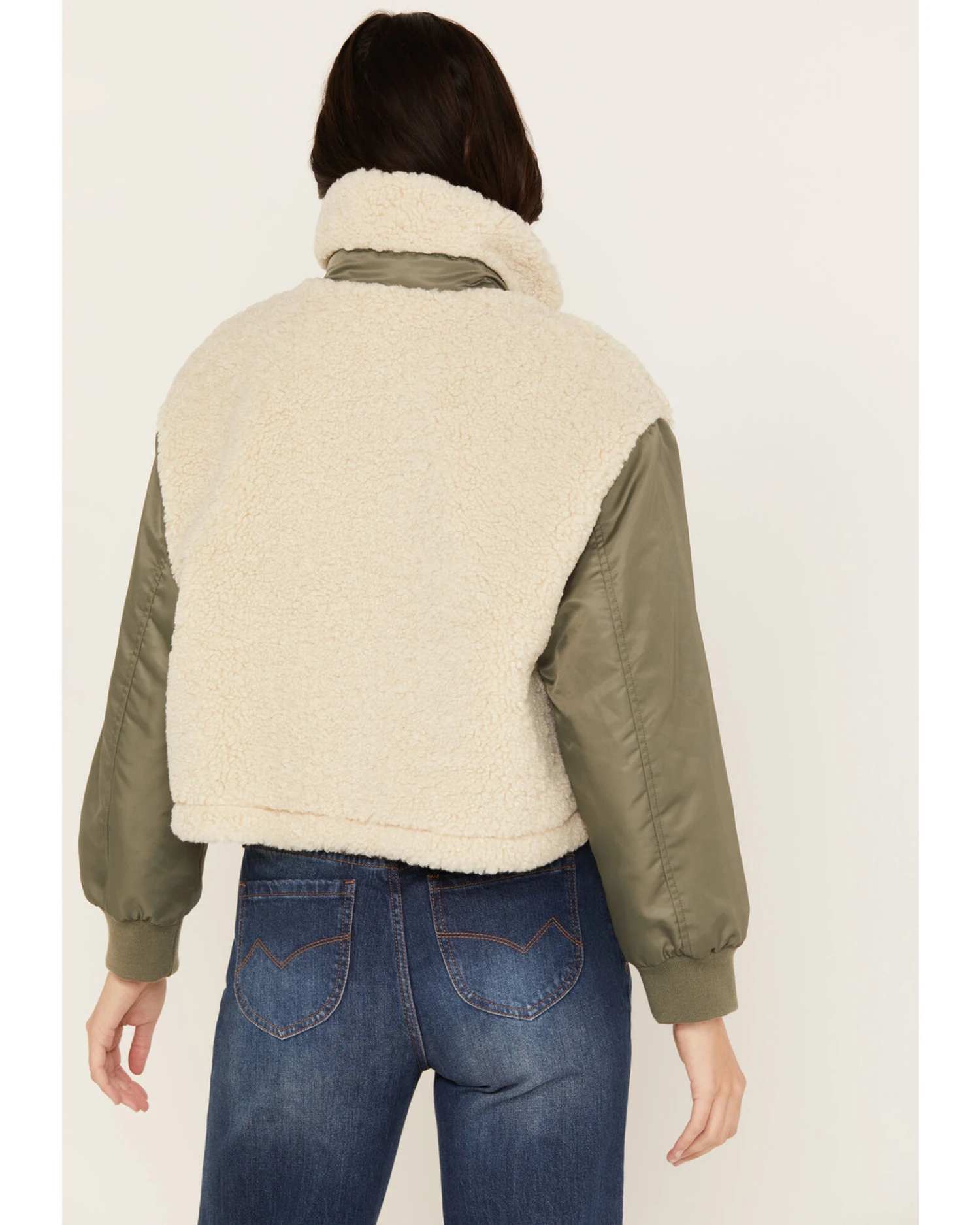 Cleo + Wolf Women's Zip-Up Cropped Jacket 3 Cleo + Wolf Women's Zip-Up Cropped Jacket