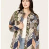 Cleo + Wolf Women's Patchwork Printed Shacket 1 Cleo + Wolf Women's Patchwork Printed Shacket -Western Cowboy Equipment Store 2000382963 402 P2
