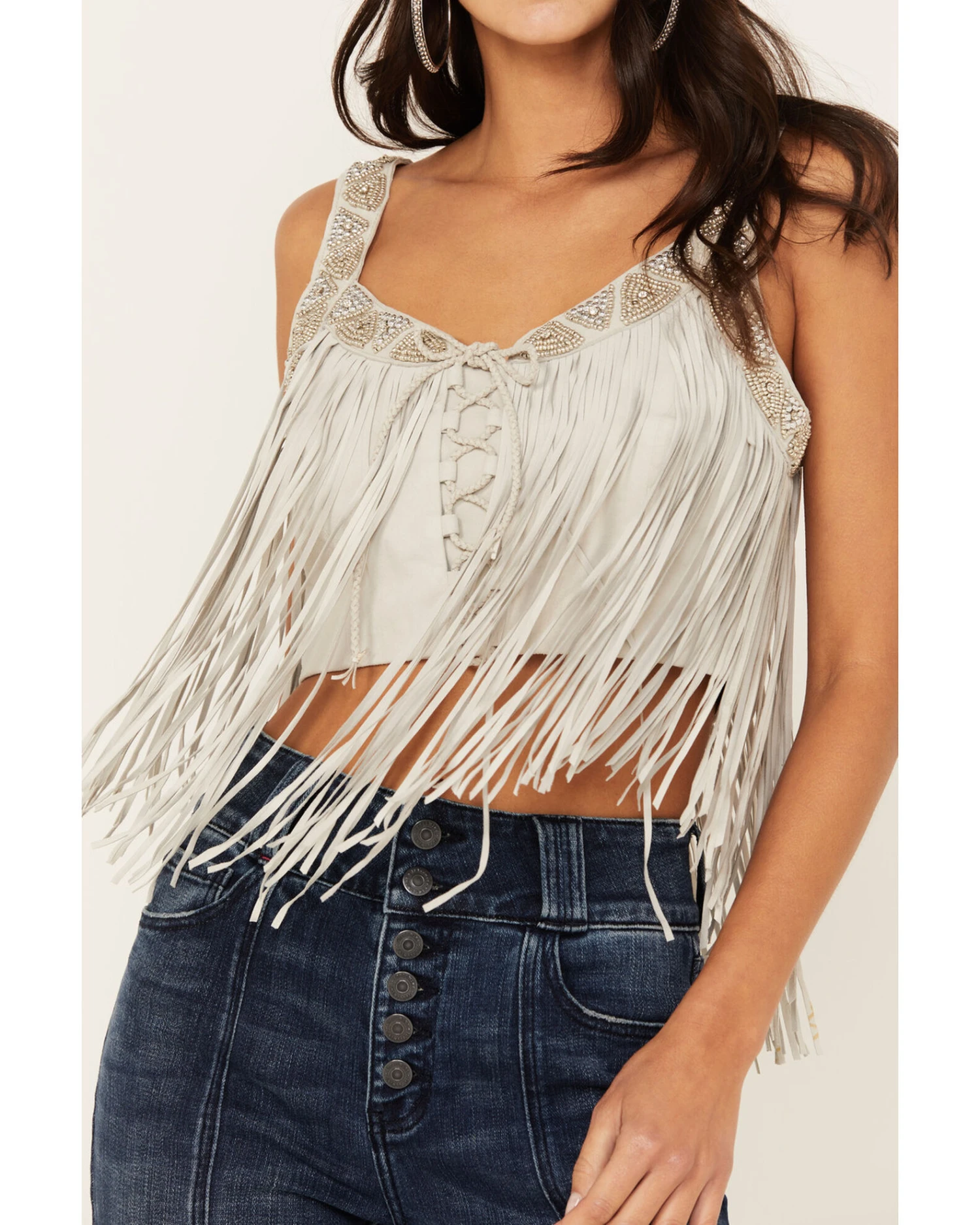 Idyllwind Women's Georgia Fringe Lace-Up Bustier 5 Idyllwind Women's Georgia Fringe Lace-Up Bustier - Image 3