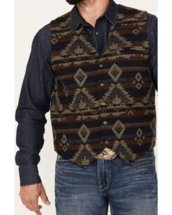 Cody James Men's Dakota Southwestern Jacquard Vest