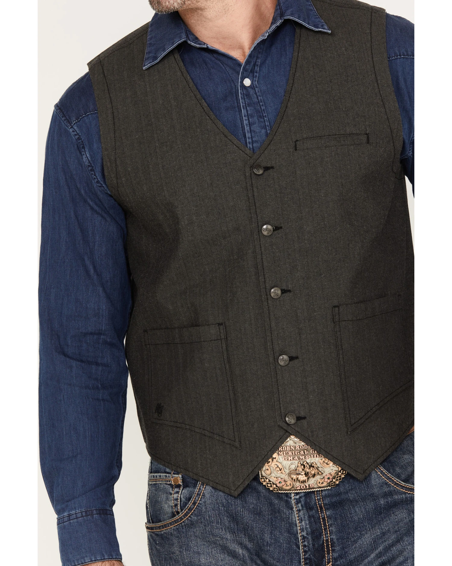Moonshine Spirit Men's Drifter Herringbone Vest 4 Moonshine Spirit Men's Drifter Herringbone Vest - Image 2