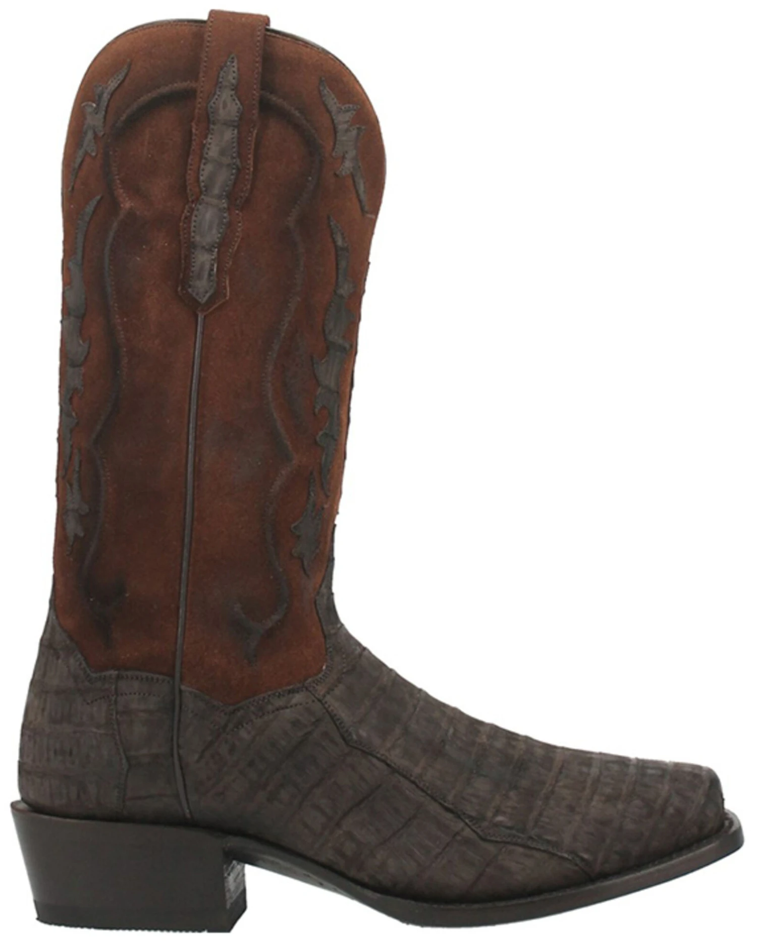 Dan Post Men's Socrates Exotic Caiman Tall Western Boots - Square Toe 6 Dan Post Men's Socrates Exotic Caiman Tall Western Boots - Square Toe - Image 4