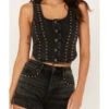 Idyllwind Women's Delrose Drive Studded Denim Vest 1 Idyllwind Women's Delrose Drive Studded Denim Vest -Western Cowboy Equipment Store 2000383303 001 P3