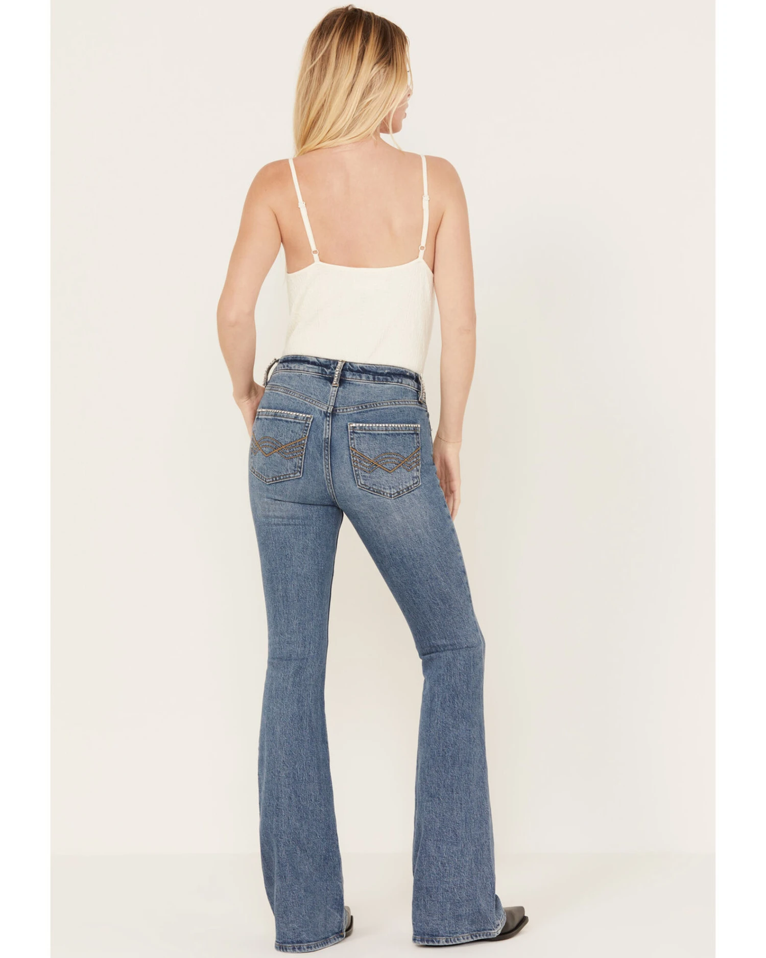 Idyllwind Women's Foxwood High Risin' Rhinestone Flare Jeans 6 Idyllwind Women's Foxwood High Risin' Rhinestone Flare Jeans - Image 4