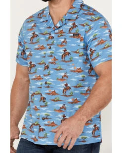 Cinch Men's Camp Tumbleweed Cowboy Short Sleeve Button-Down Western Shirt 8 Cinch Men's Camp Tumbleweed Cowboy Short Sleeve Button-Down Western Shirt -Western Cowboy Equipment Store 2000383903 400 P3