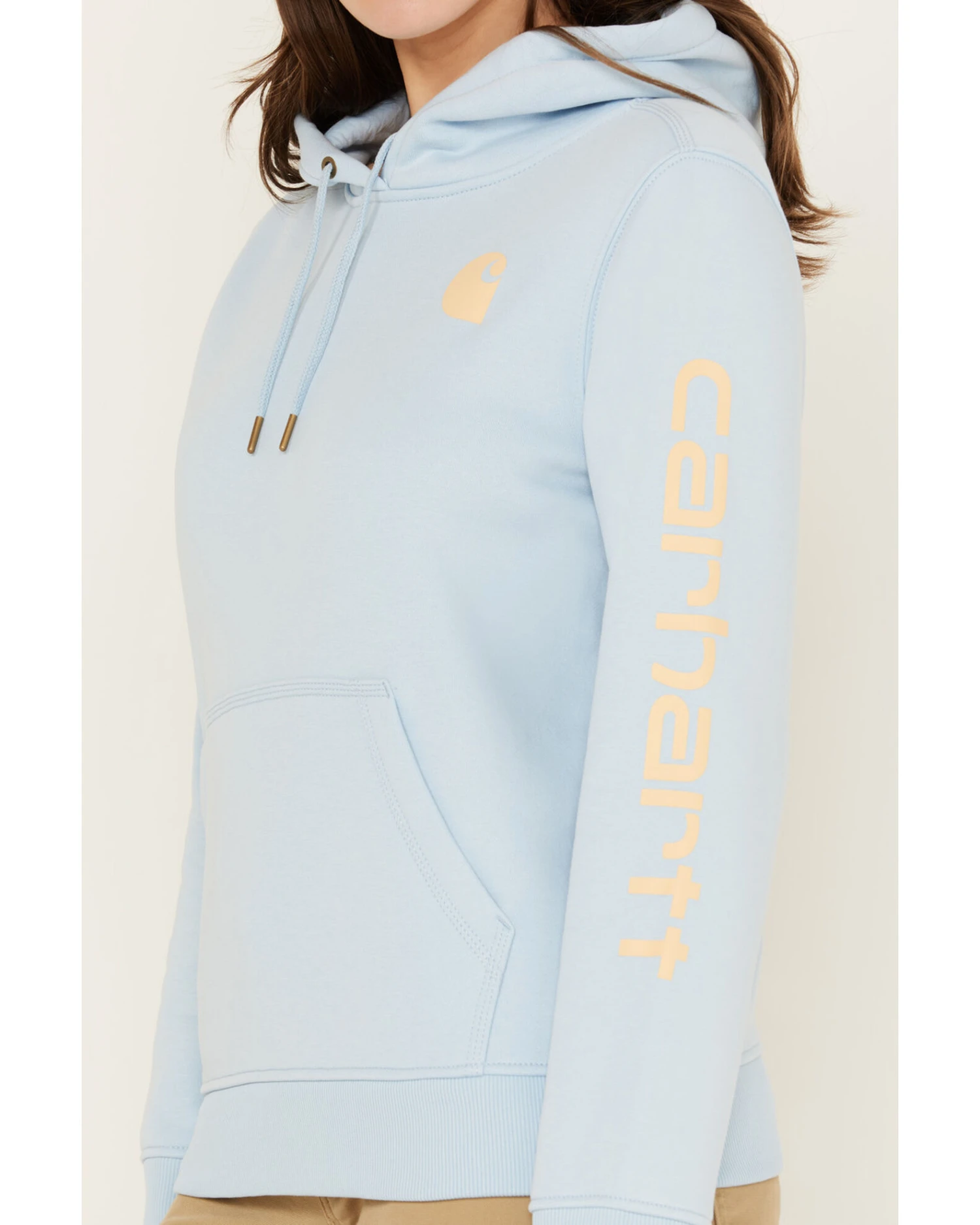 Carhartt Women's Relaxed Fit Midweight Logo Graphic Hoodie 6 Carhartt Women's Relaxed Fit Midweight Logo Graphic Hoodie - Image 4