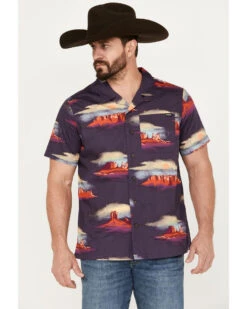 Cinch Men's Camp Tumbleweed Red Rock Scenic Short Sleeve Button Down Shirt 8 Cinch Men's Camp Tumbleweed Red Rock Scenic Short Sleeve Button Down Shirt -Western Cowboy Equipment Store 2000383971 500 P1