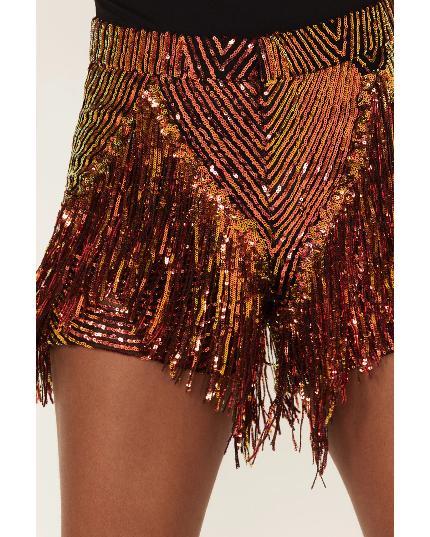 Any Old Iron Women's Sequins And Fringe Shorts 4 Any Old Iron Women's Sequins And Fringe Shorts - Image 2
