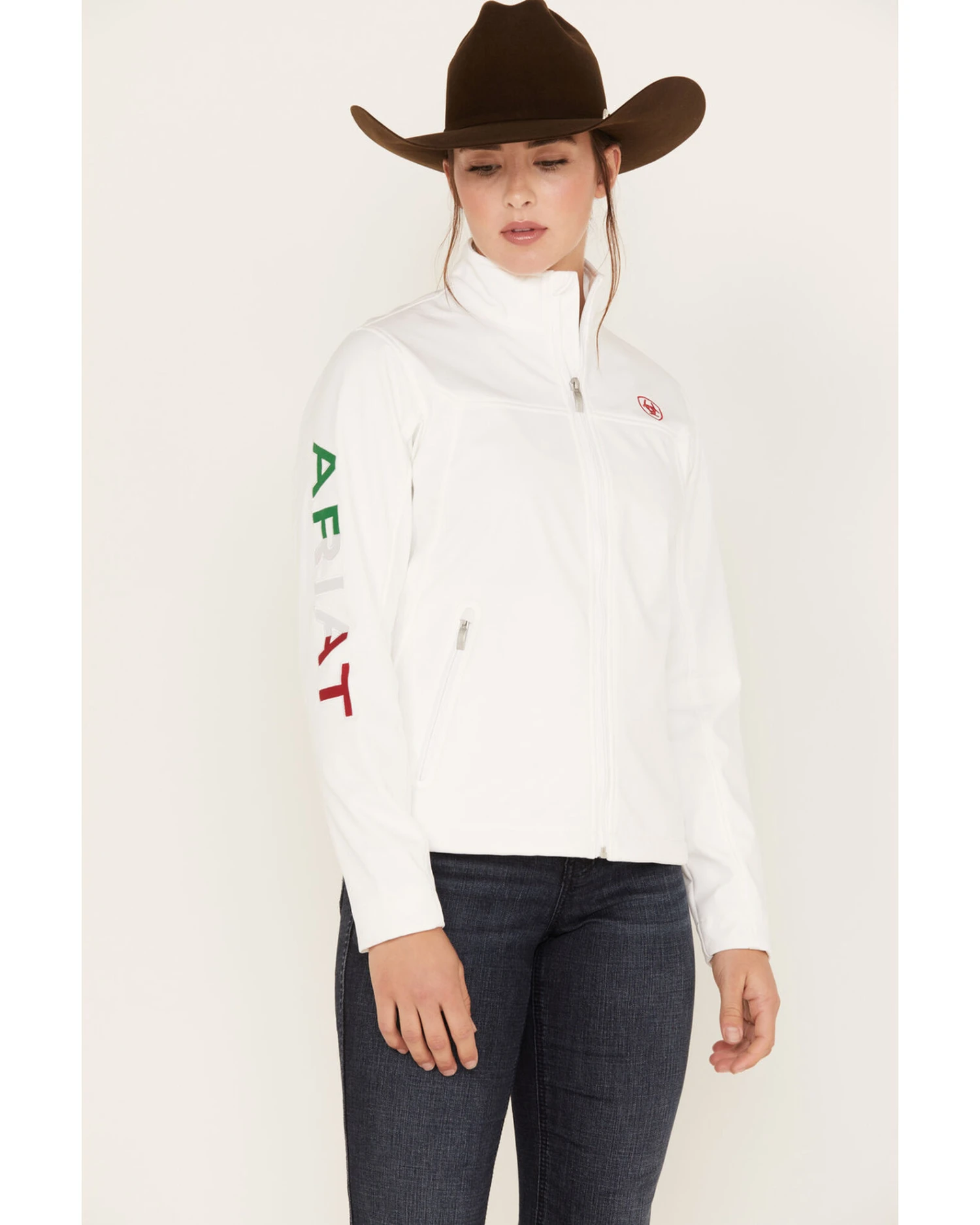 Ariat Women's Classic Team Mexico Flag Softshell Jacket 6 Ariat Women's Classic Team Mexico Flag Softshell Jacket - Image 4