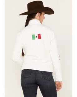 Ariat Women's Classic Team Mexico Flag Softshell Jacket 8 Ariat Women's Classic Team Mexico Flag Softshell Jacket -Western Cowboy Equipment Store 2000384683 100 P4