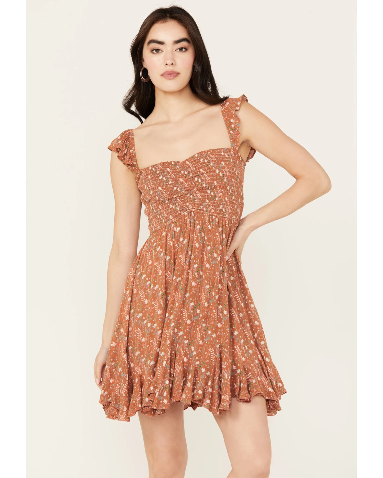 Rock & Roll Denim Women's Floral Print Dress 5 Rock & Roll Denim Women's Floral Print Dress - Image 3