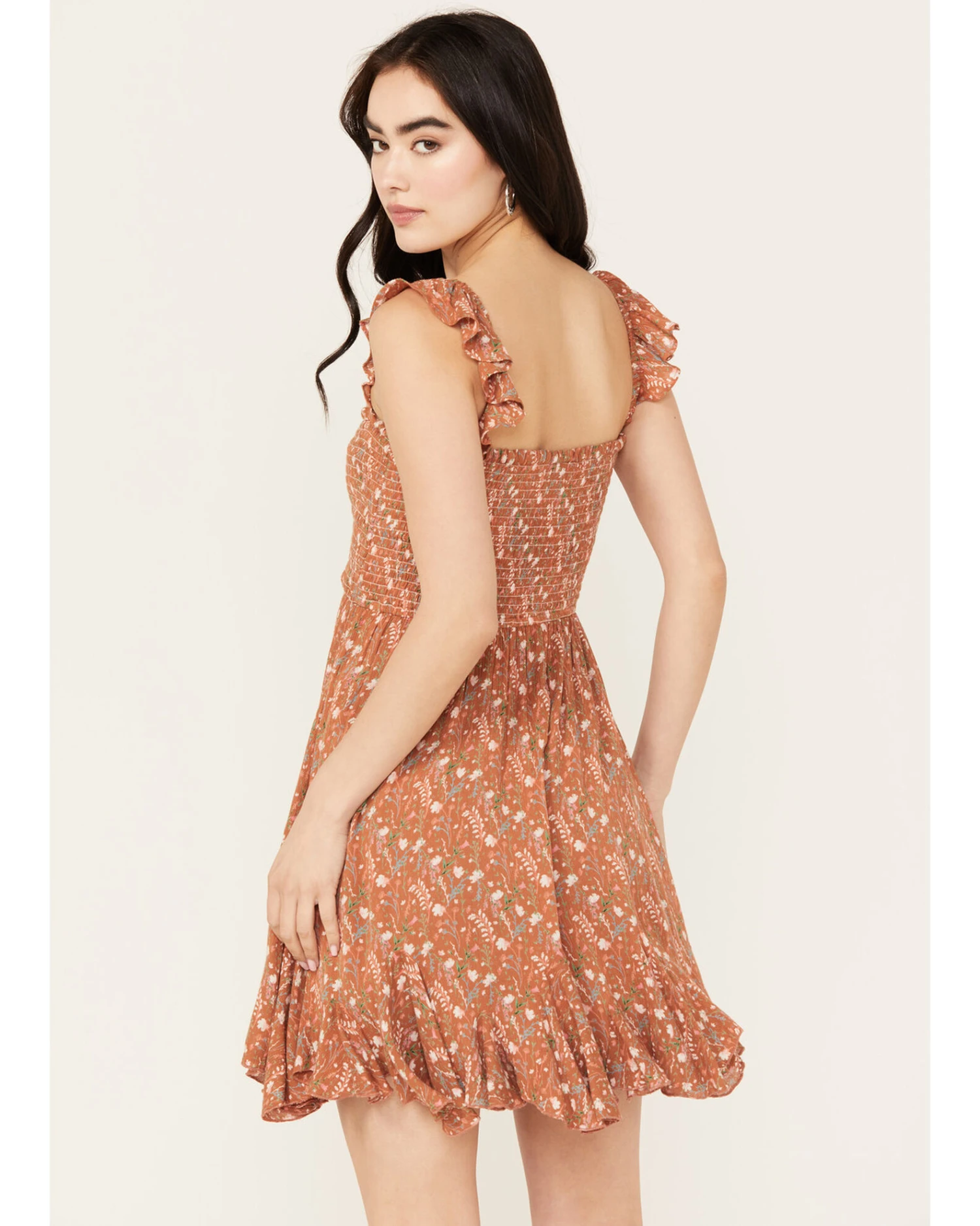 Rock & Roll Denim Women's Floral Print Dress 4 Rock & Roll Denim Women's Floral Print Dress - Image 2