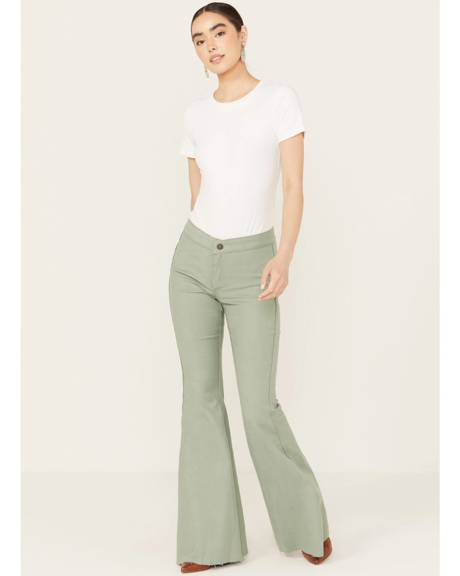 Rock & Roll Denim Women's High Rise Reversible Bargain Bell Bottom Jeans 3 Rock & Roll Denim Women's High Rise Reversible Bargain Bell Bottom Jeans