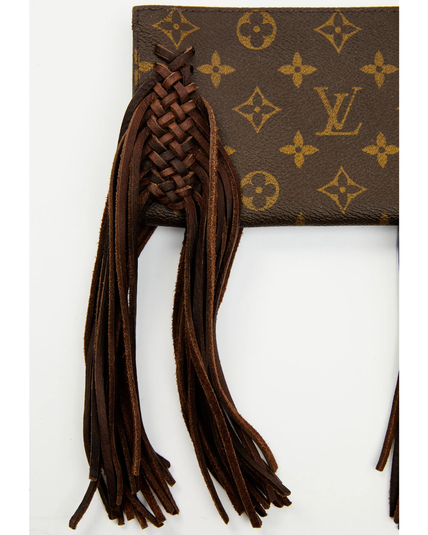 Vintage Boho Bags Women's Fringe Luxury Designer Monogram Logo Wristlet 3 Vintage Boho Bags Women's Fringe Luxury Designer Monogram Logo Wristlet