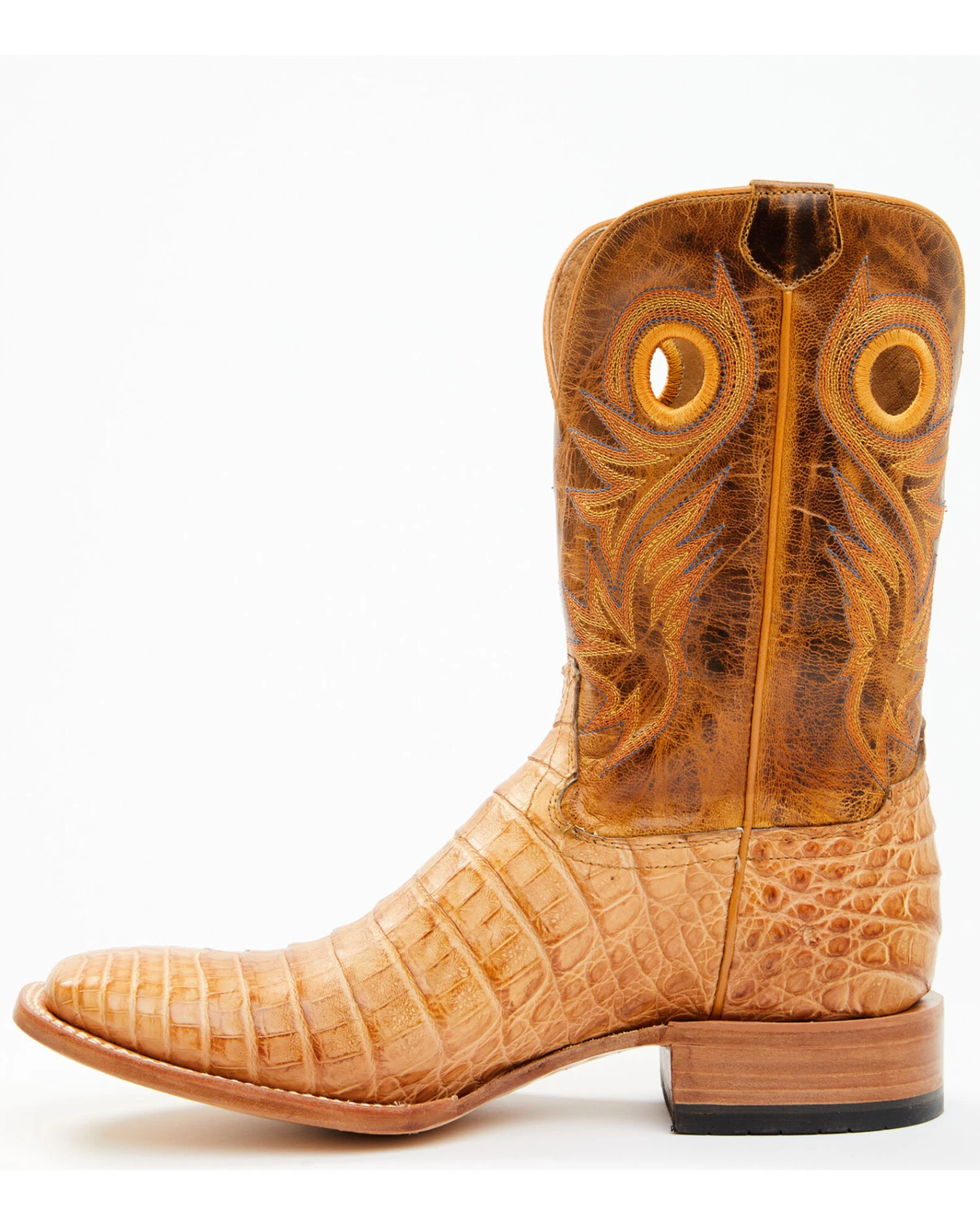 Cody James Men's Exotic Caiman Belly Western Boots - Broad Square Toe 4 Cody James Men's Exotic Caiman Belly Western Boots - Broad Square Toe - Image 2