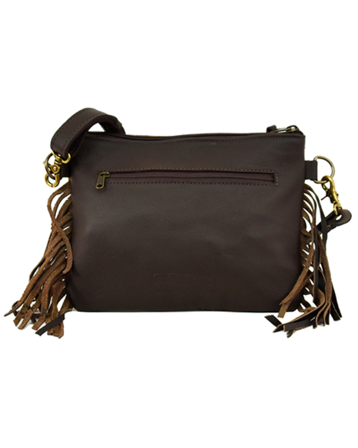 American West Women's Southwestern Tapestry Fringe Crossbody Bag 4 American West Women's Southwestern Tapestry Fringe Crossbody Bag - Image 2