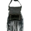 American West Women's Hair-On Fringe Handbag