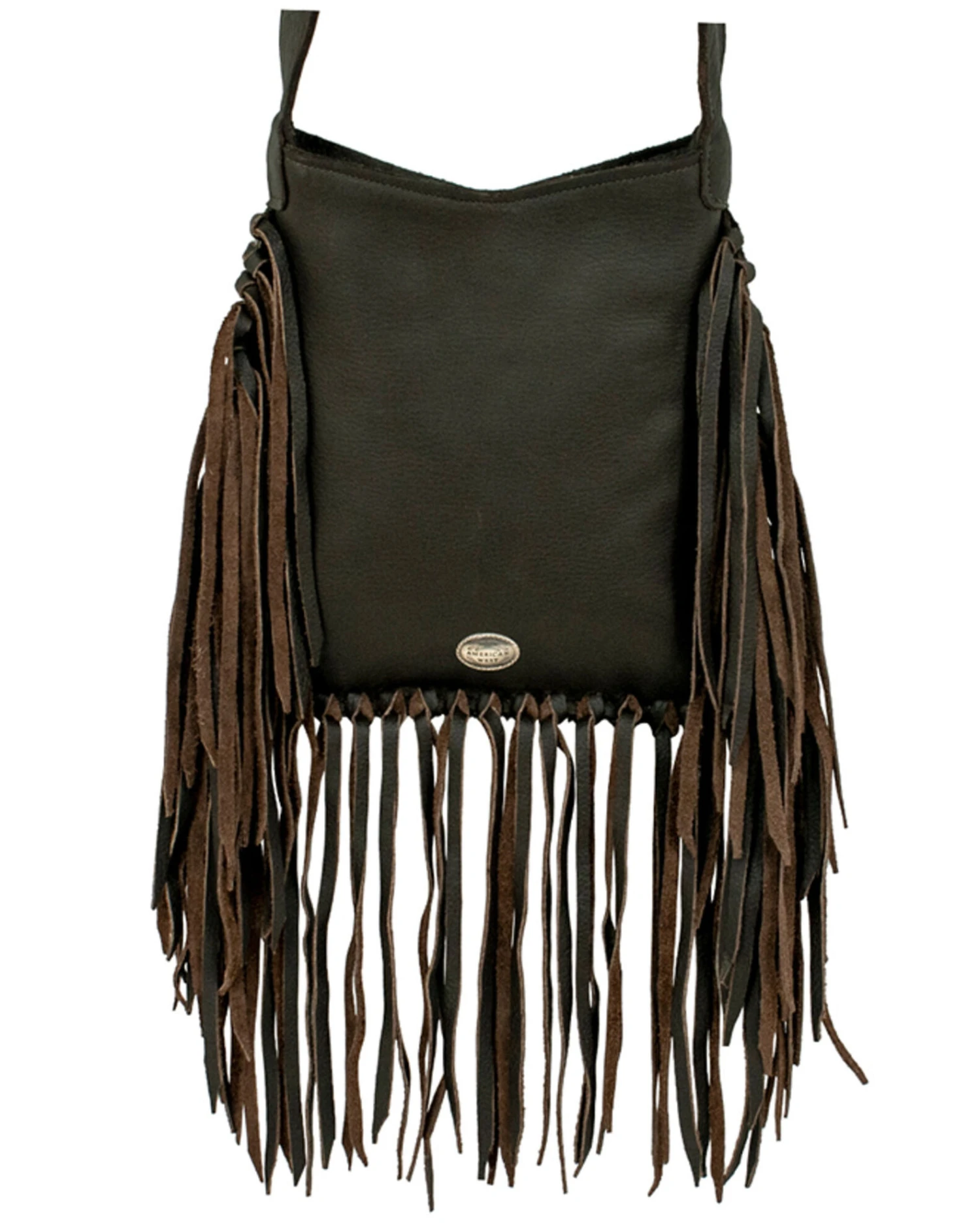 American West Women's Pony Hair-On Studded Fringe Crossbody 3 American West Women's Pony Hair-On Studded Fringe Crossbody