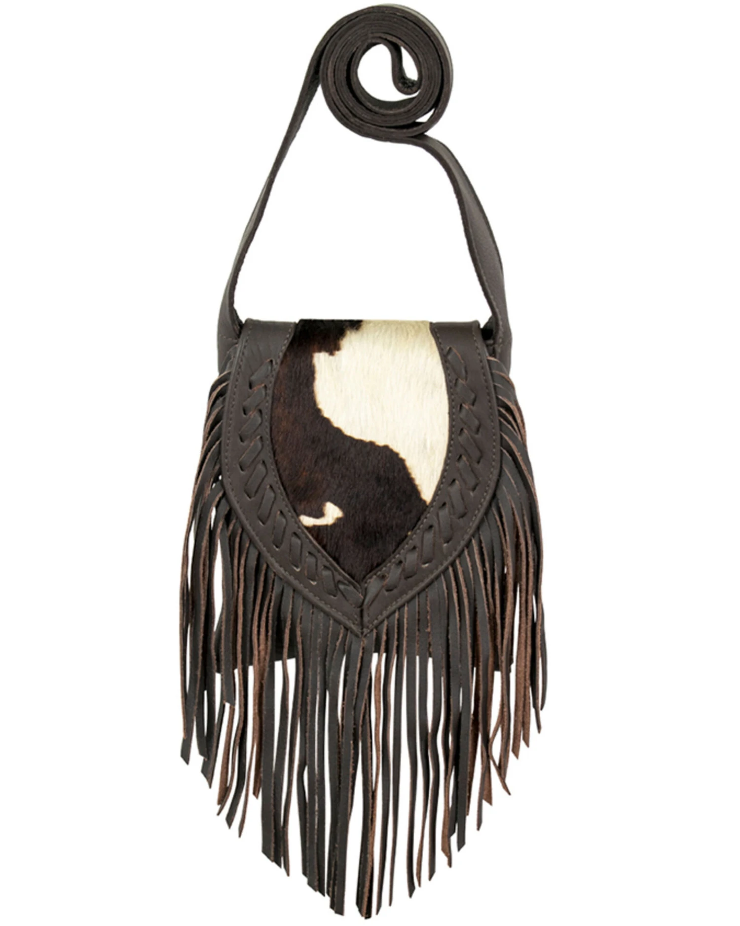 American West Women's Pony Hair-On Fringe Saddle Crossbody 4 American West Women's Pony Hair-On Fringe Saddle Crossbody - Image 2