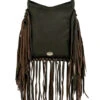 American West Women's Pony Hair-On Fringe Saddle Crossbody