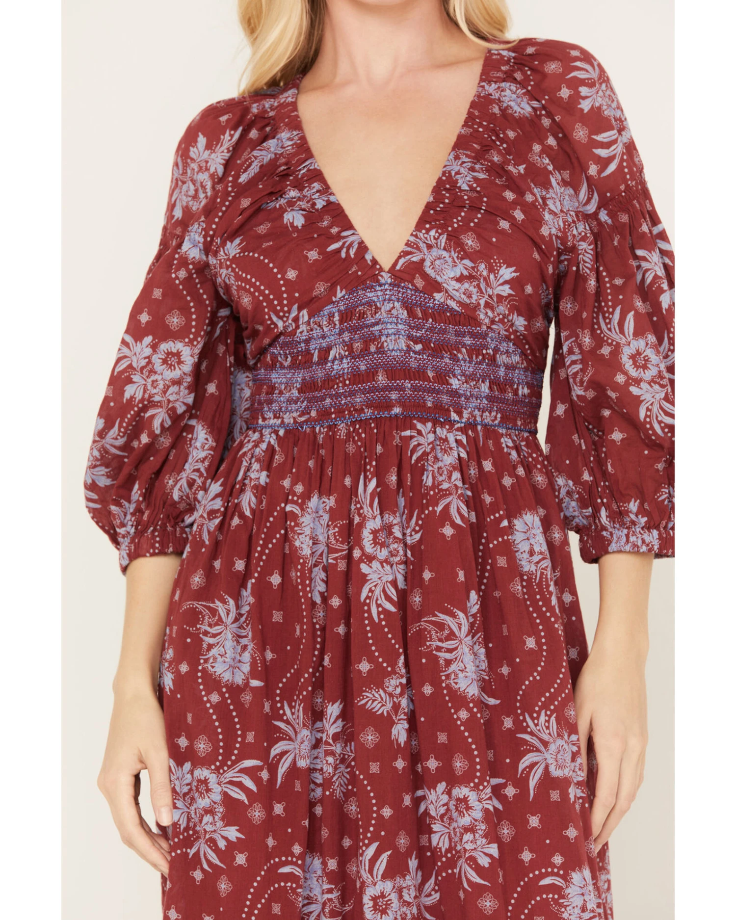 Free People Women's Golden Hour Floral Print Maxi Dress 4 Free People Women's Golden Hour Floral Print Maxi Dress - Image 2