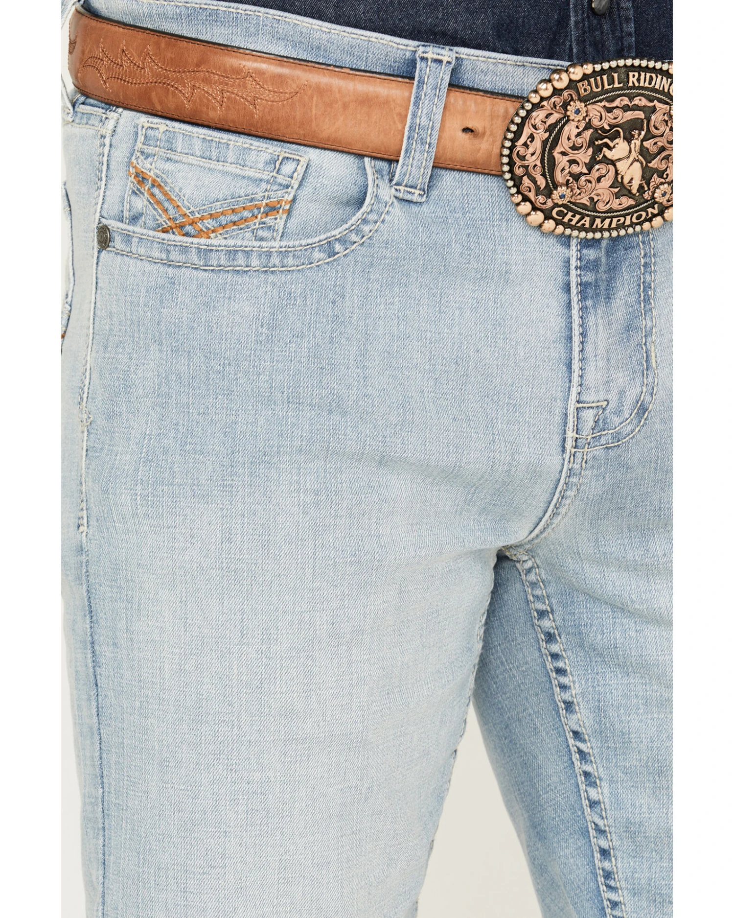 Cody James Men's Jamestown Light Wash Slim Straight Stretch Denim Jeans 4 Cody James Men's Jamestown Light Wash Slim Straight Stretch Denim Jeans - Image 2