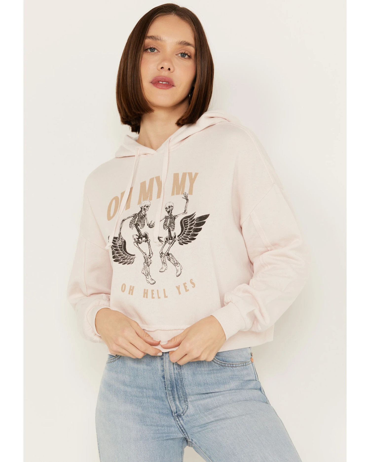 Cleo + Wolf Women's Oh My My Cropped Hoodie 4 Cleo + Wolf Women's Oh My My Cropped Hoodie - Image 2