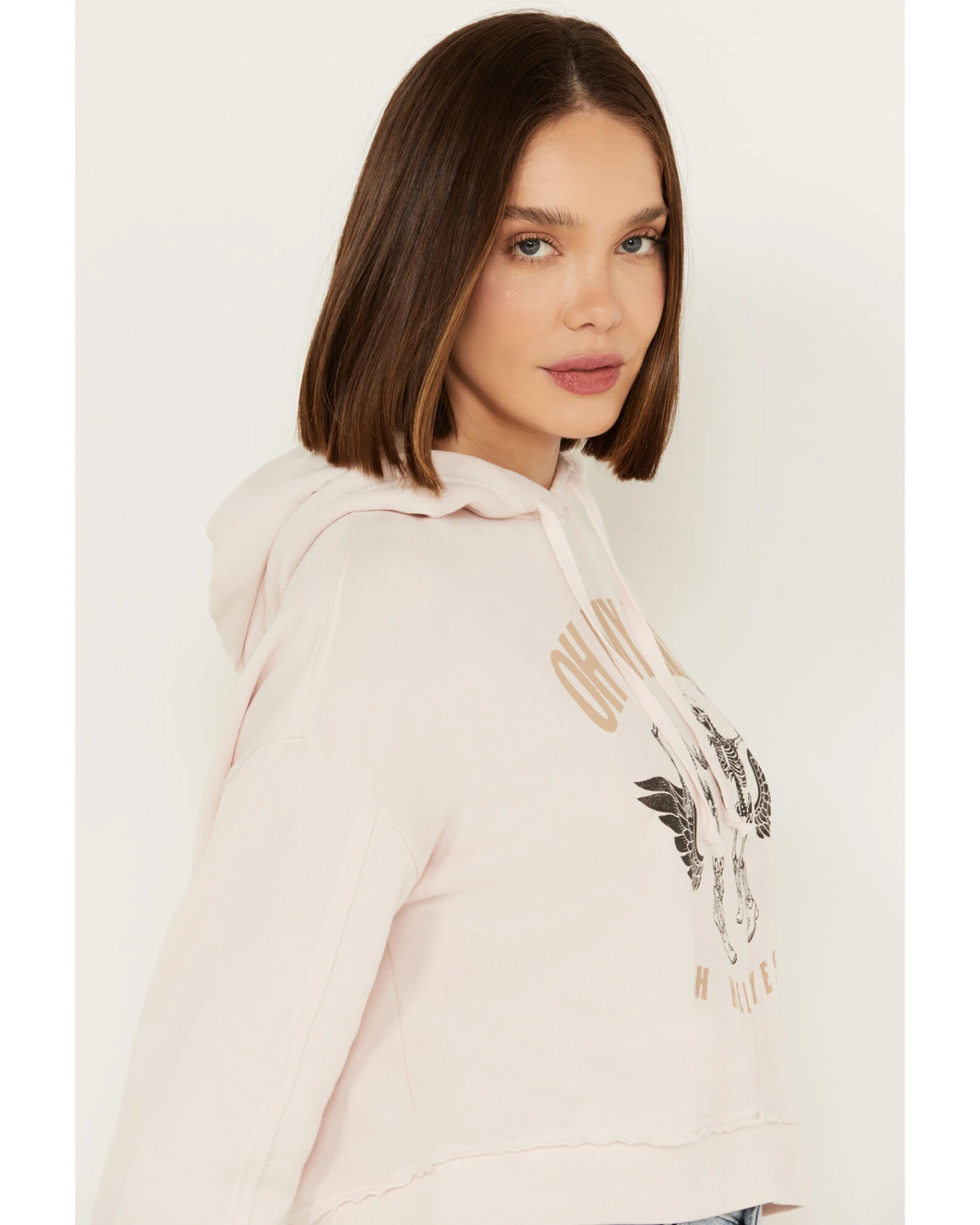 Cleo + Wolf Women's Oh My My Cropped Hoodie 5 Cleo + Wolf Women's Oh My My Cropped Hoodie - Image 3