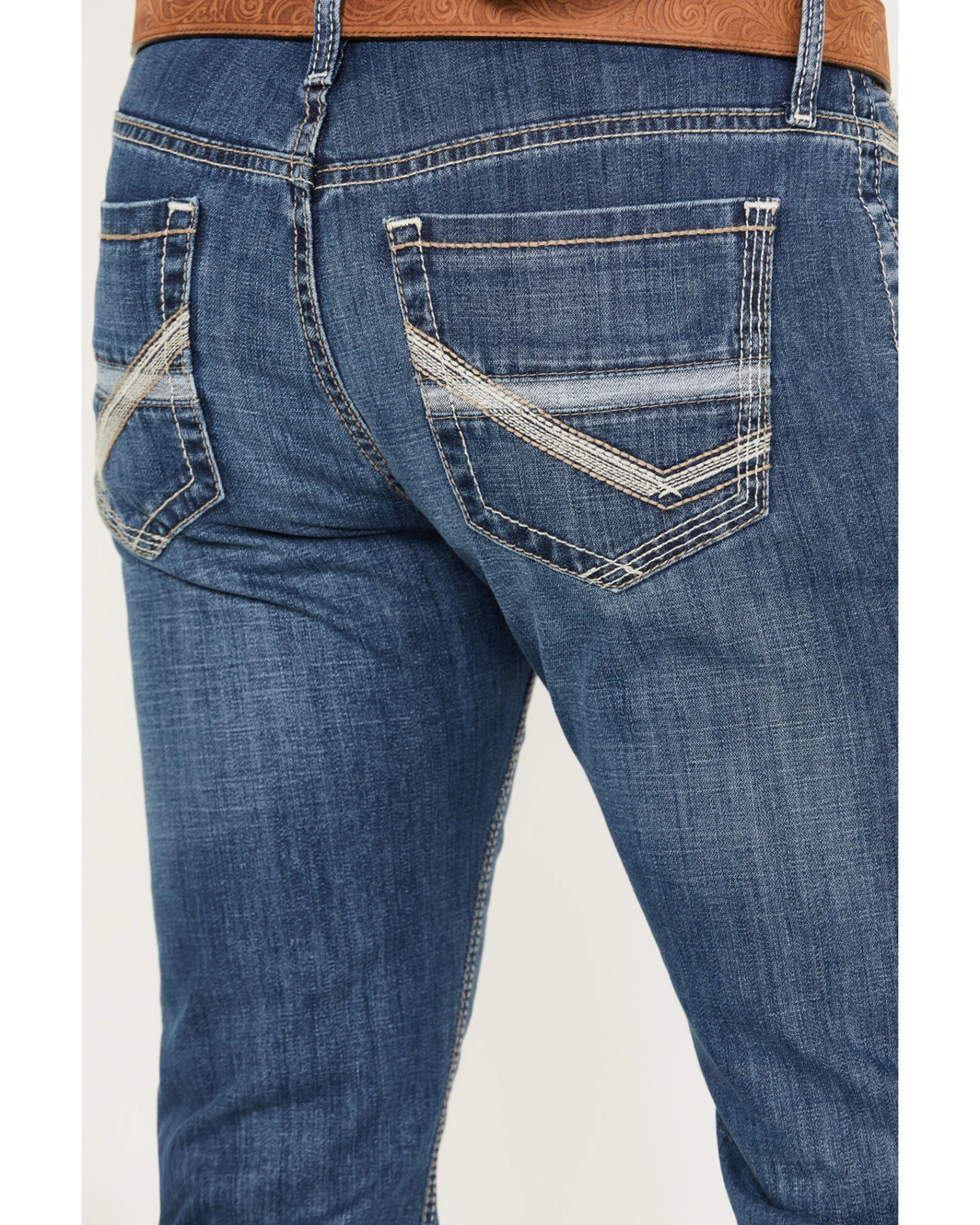 Cinch Men's Ian Medium Stonewash Slim Boot Performance Stretch Denim Jeans 5 Cinch Men's Ian Medium Stonewash Slim Boot Performance Stretch Denim Jeans - Image 3