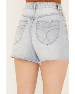 Rolla's Women's Mirage High Rise Light Wash Denim Short 8 Rolla's Women's Mirage High Rise Light Wash Denim Short -Western Cowboy Equipment Store 2000386548 412 P3
