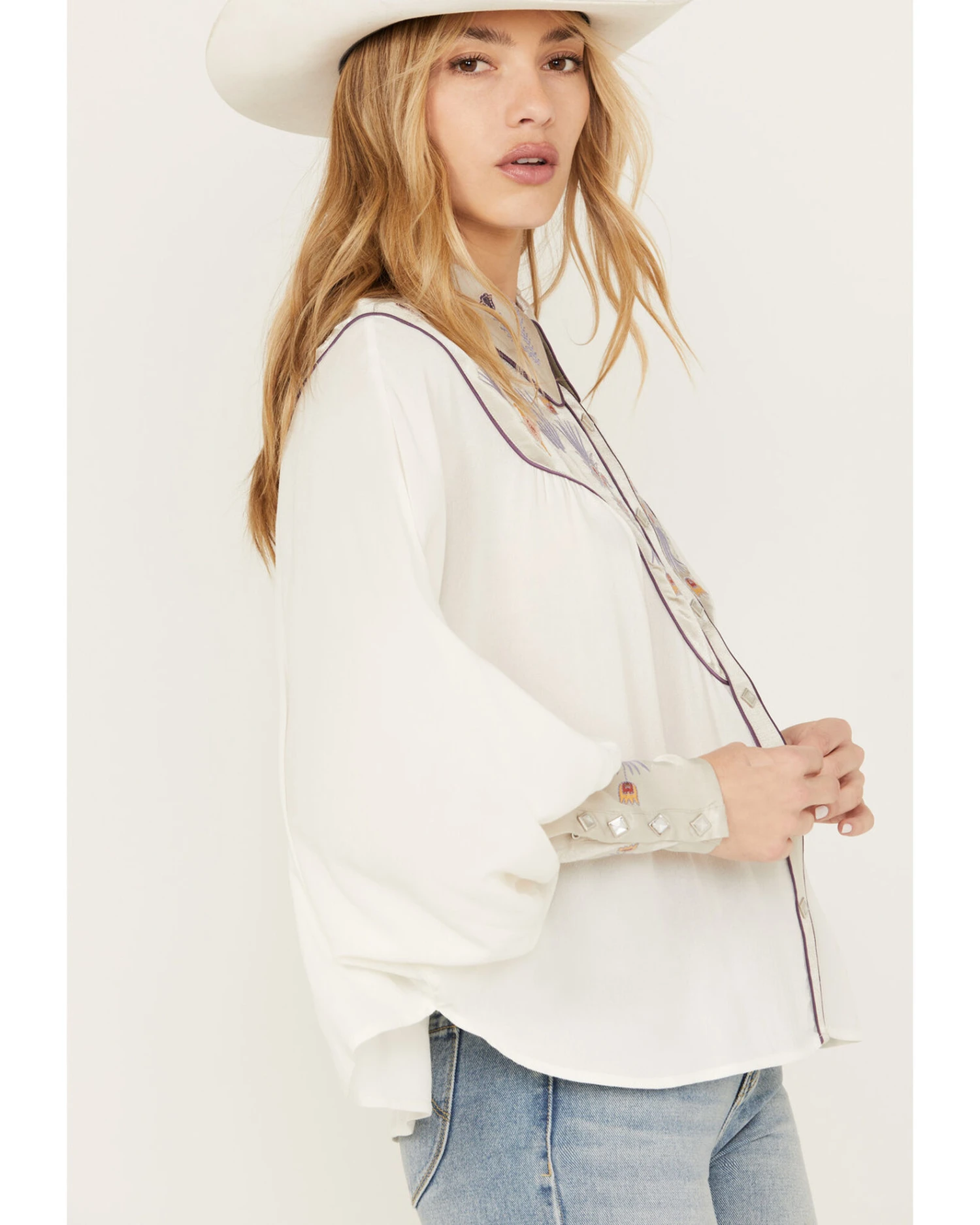 Shyanne Women's Blocked Western Shirt 3 Shyanne Women's Blocked Western Shirt