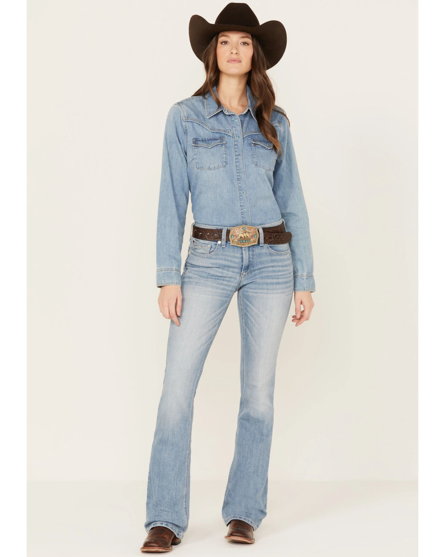 Ariat Women's R.E.A.L Brianna Bootcut Oklahoma Jeans 5 Ariat Women's R.E.A.L Brianna Bootcut Oklahoma Jeans - Image 3
