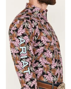 Ariat Men's Team Patterson Floral Print Classic Fit Embroidered Logo Long Sleeve Button-Down Western Shirt 8 Ariat Men's Team Patterson Floral Print Classic Fit Embroidered Logo Long Sleeve Button-Down Western Shirt -Western Cowboy Equipment Store 2000387209 900 P3