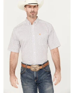 Ariat Men's Mayson Geo Print Classic Fit Short Sleeve Button Down Western Shirt 8 Ariat Men's Mayson Geo Print Classic Fit Short Sleeve Button Down Western Shirt -Western Cowboy Equipment Store 2000387251 100 P1
