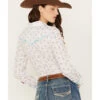Rock & Roll Denim Women's Floral Long Sleeve Pearl Snap Western Shirt -Western Cowboy Equipment Store 2000387593 100 P4