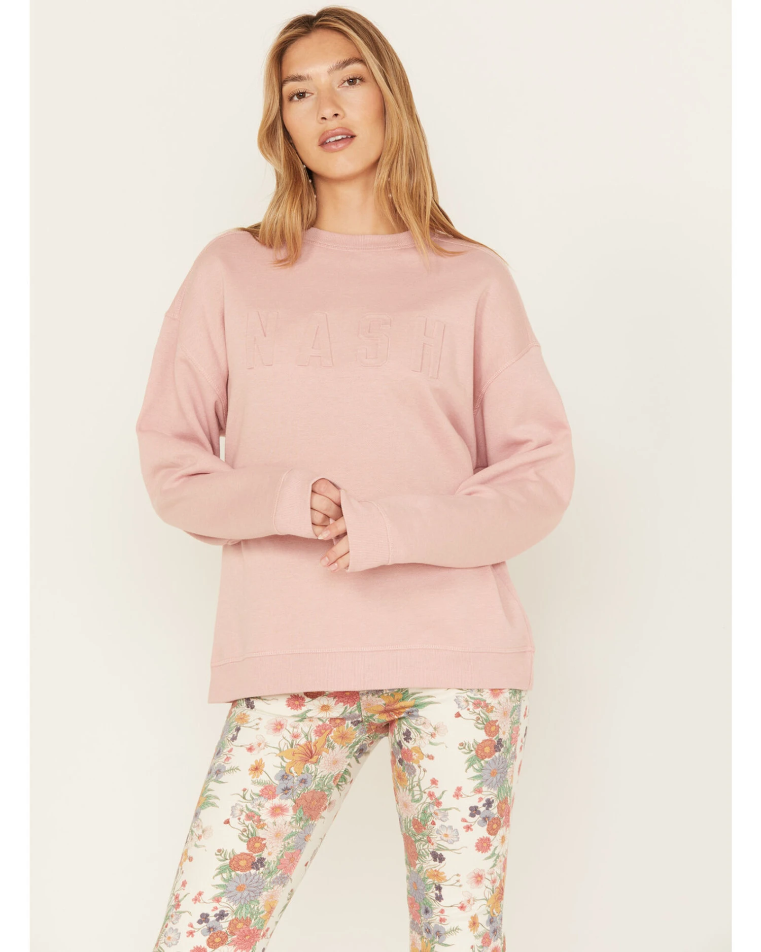 The NASH Collection Women's 3D Logo Sweatshirt 3 The NASH Collection Women's 3D Logo Sweatshirt