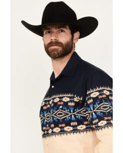 Panhandle Men's Southwestern Print Long Sleeve Western Snap Shirt 7 Panhandle Men's Southwestern Print Long Sleeve Western Snap Shirt -Western Cowboy Equipment Store 2000387744 410 P2