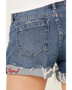 Lucky Brand Women's Medium Wash Seeing Stars Low Rise Distressed Shorts 8 Lucky Brand Women's Medium Wash Seeing Stars Low Rise Distressed Shorts -Western Cowboy Equipment Store 2000388110 414 P4