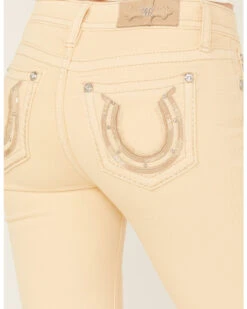 Miss Me Women's Mid Rise Horseshoe Stretch Flare Jeans 9 Miss Me Women's Mid Rise Horseshoe Stretch Flare Jeans -Western Cowboy Equipment Store 2000388626 250 P2