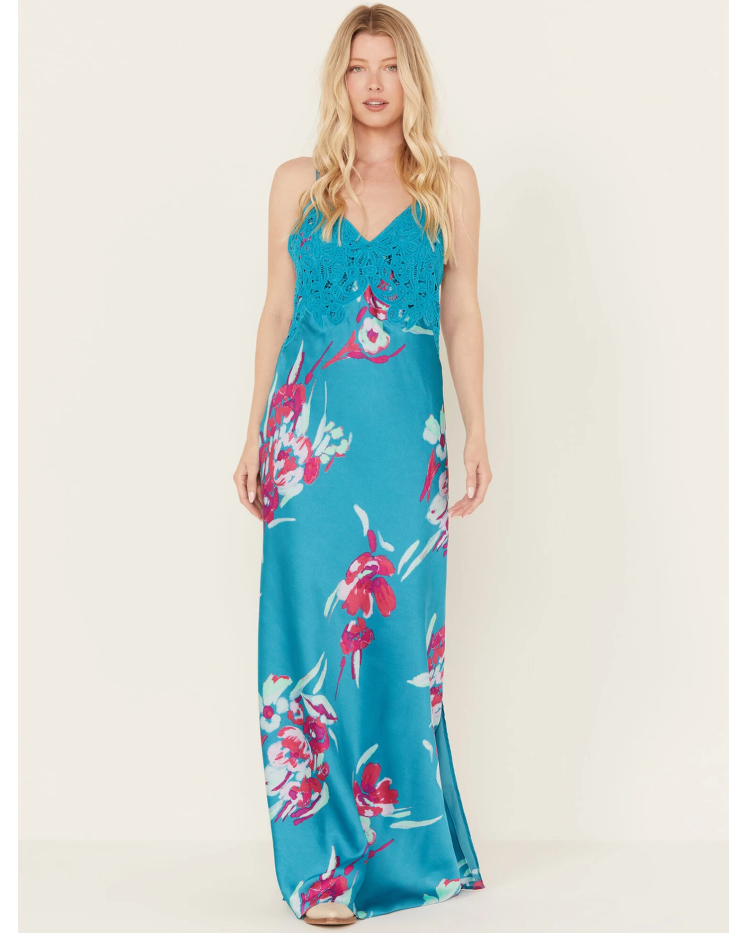 Free People Women's Forever Yours Floral Sleeveless Maxi Dress 4 Free People Women's Forever Yours Floral Sleeveless Maxi Dress - Image 2