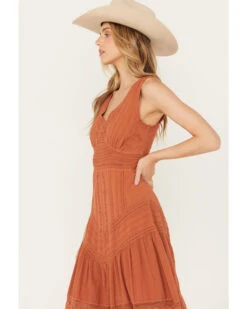 Scully Women's Sleeveless Lace Hem Dress 8 Scully Women's Sleeveless Lace Hem Dress -Western Cowboy Equipment Store 2000393042 220 P2