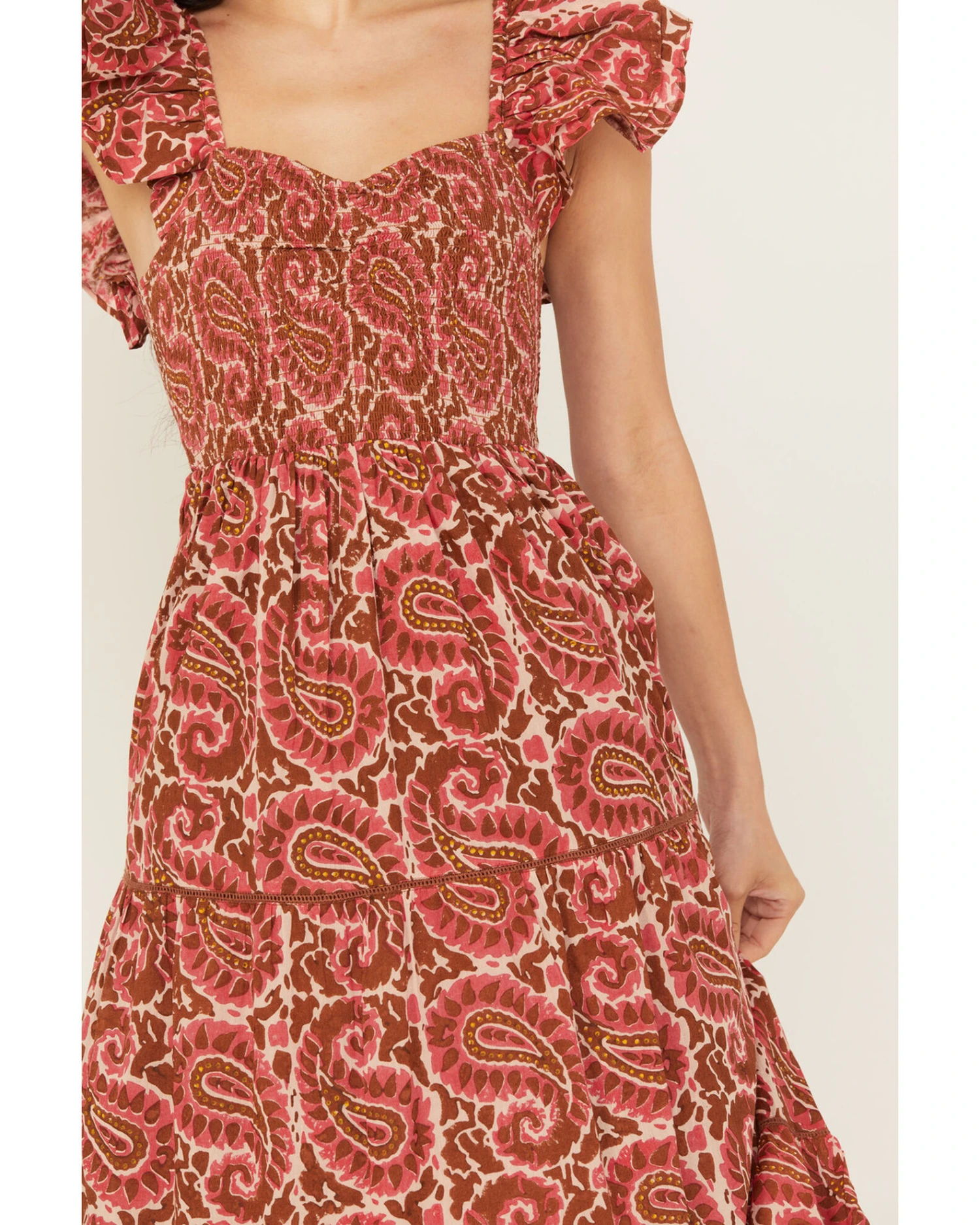 Cleobella Women's Zahara Paisley Print Ankle Dress 3 Cleobella Women's Zahara Paisley Print Ankle Dress