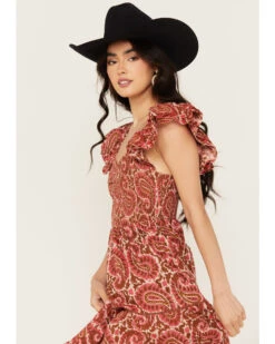 Cleobella Women's Zahara Paisley Print Ankle Dress 9 Cleobella Women's Zahara Paisley Print Ankle Dress -Western Cowboy Equipment Store 2000393462 220 P3